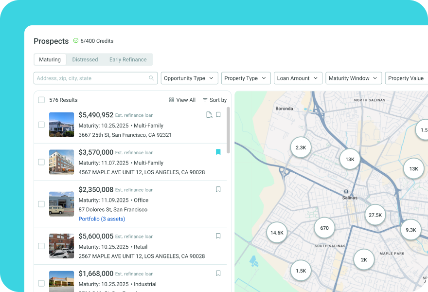LoanBase prospect pipeline dashboard