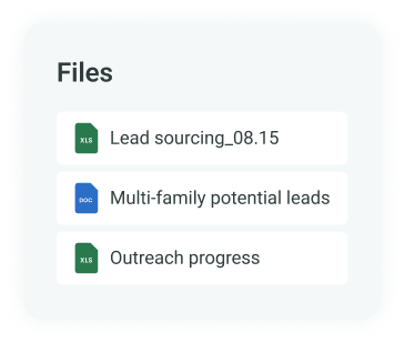 Lead sourcing files